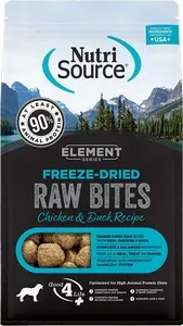 2.5oz Nutrisource Element Freeze-Dried Chicken Duck Bites - Dog/Cat Supplements